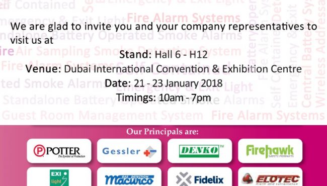 Intersec 2018 Invitation