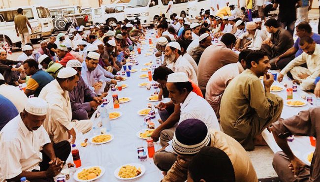 Iftar @ Al-Quoz Labour camp