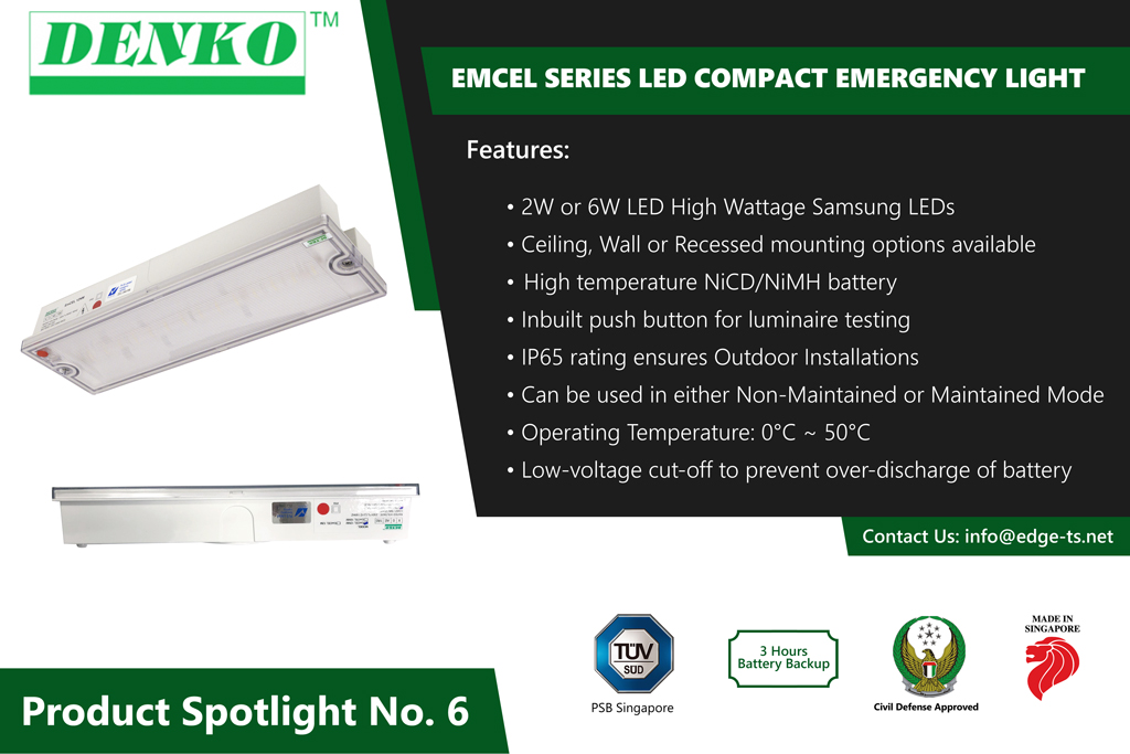 Product Spotlight No.6 Denko Self Contained Emergency Lighting Edge